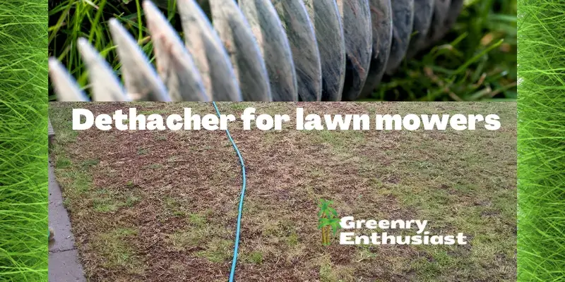 Dethacher for lawn mowers