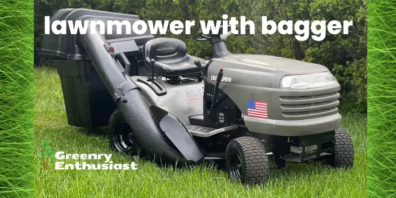 lawnmower with bagger