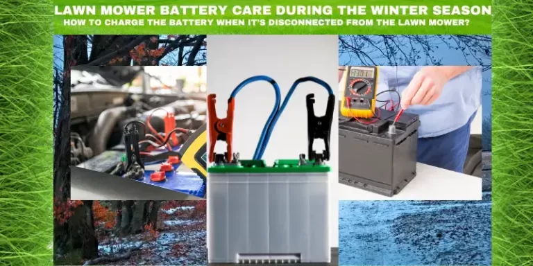 Lawn mower battery care during the winter season