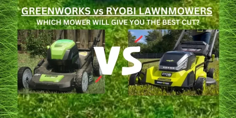 Lawnmower Battle Green works vs Ryobi