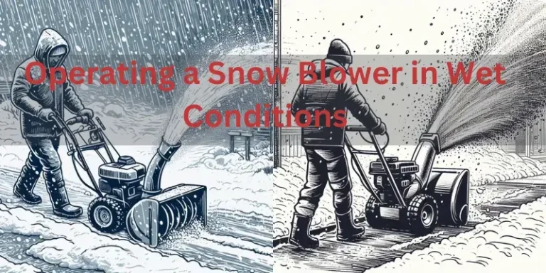 Stay Dry and Efficient: Tips for Operating a Snow Blower in Wet Conditions