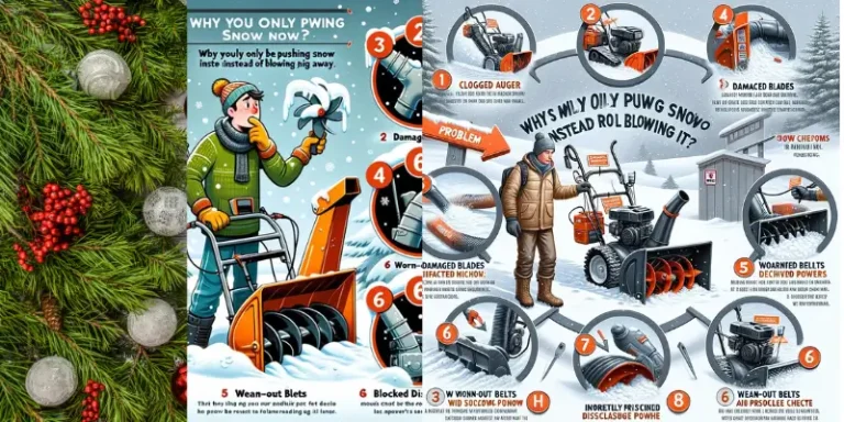 6 Reasons Your Snow Blower is Pushing Snow (Troubleshooting Plus Solution)