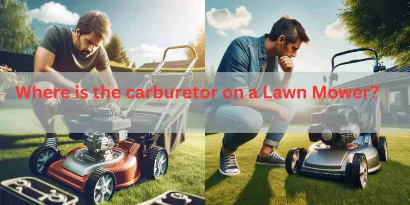 Where is the carburetor on a Lawn Mower