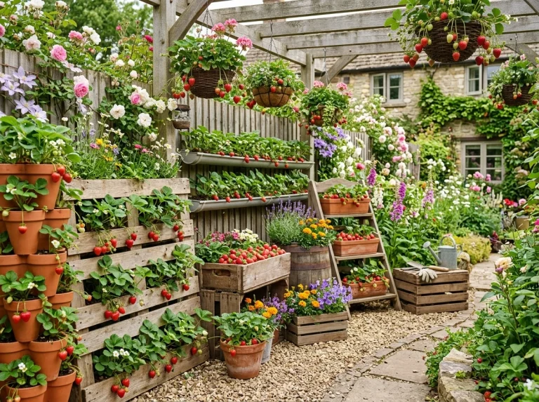 8 DIY Strawberry Planter Ideas for Small Gardens