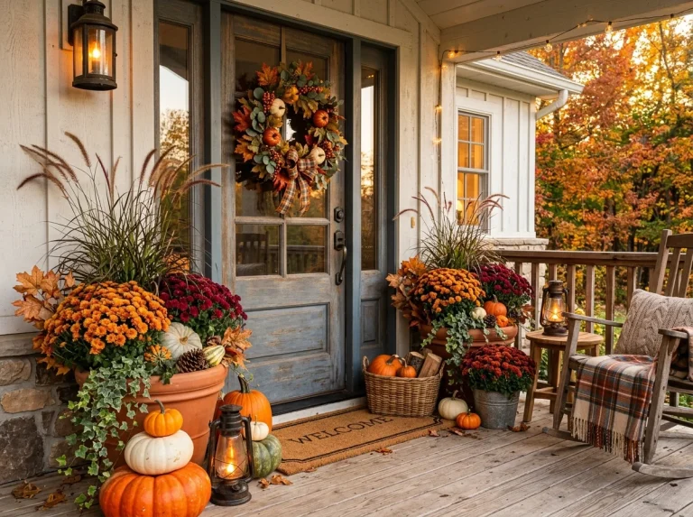 8 Fall Outdoor Planter Ideas for a Cozy Autumn Porch