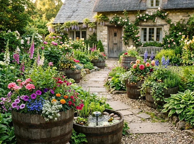 8 Half Barrel Planter Ideas for Beautiful Garden Arrangements